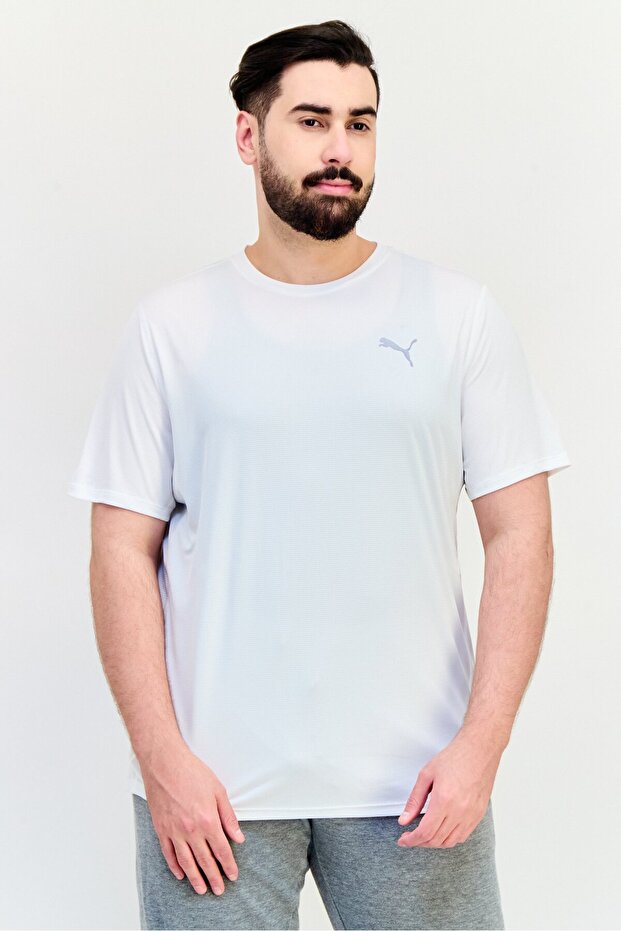 Men Sportswear Fit Short Sleeve Training T-Shirt, White
