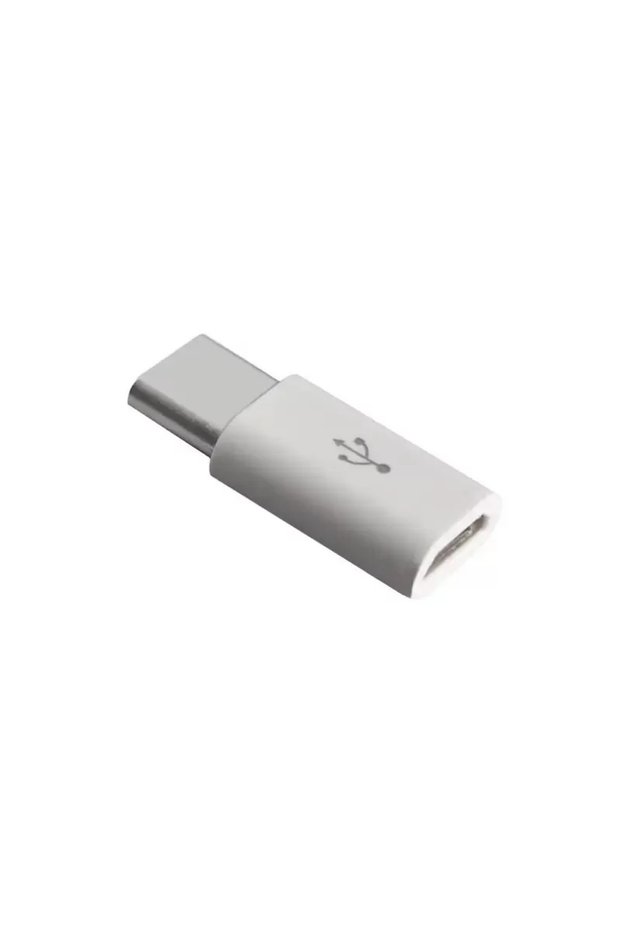 Adaptor MicroUSB la Type-C, SmartGSM, Alb