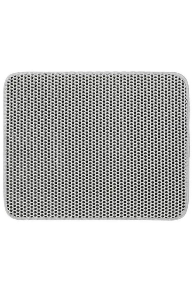 Cat Litter Mat, Non-Slip Rubber, Rectangular, Gray
