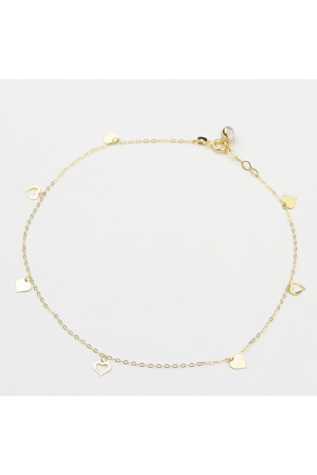 Altın Kalp Halhal - 1