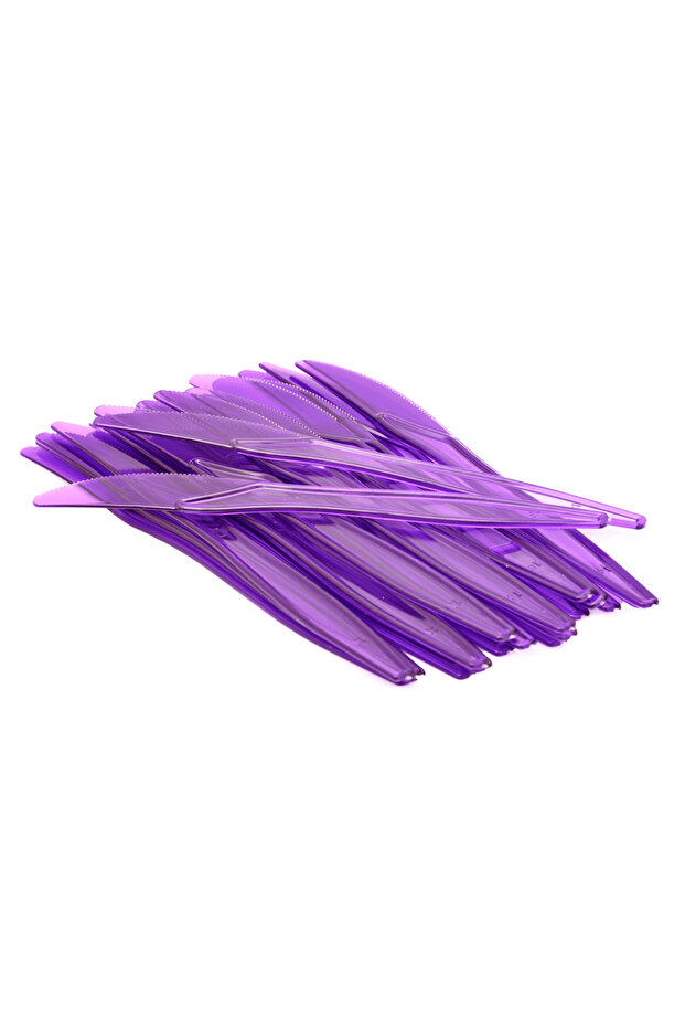 25-piece multi-colored plastic knives - 2