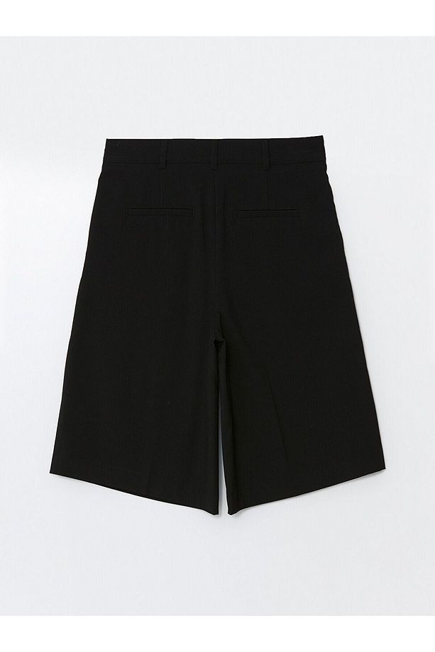 Kadın Loose Fit Düz Şort - 6