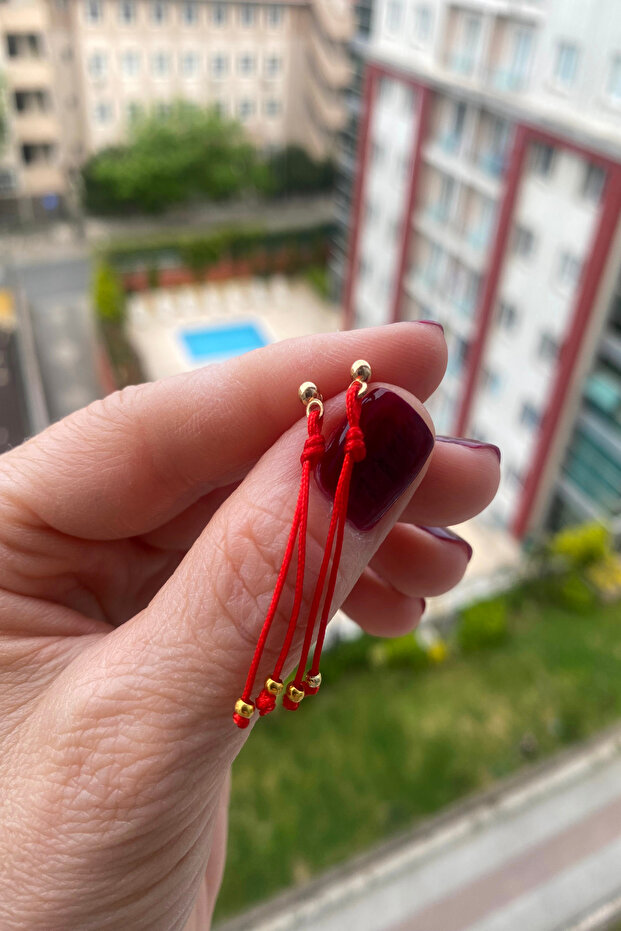 Red Rope Earrings - 1