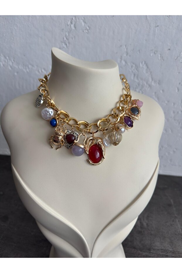 VİNTAGE CHARM KOLYE - 1