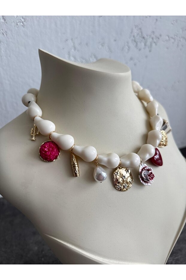 TAŞ GÖRÜNÜM CHARM KOLYE - 2