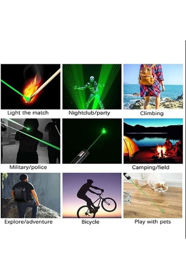 Yeşil Laser Pointer (LAZER IŞARETLEYİCİ), Güçlü Ve Uzun Menzilli - 5