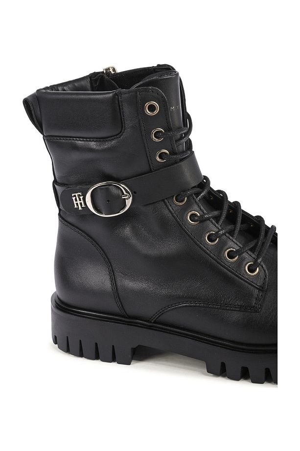 Buckle Lace Up Boot - 4