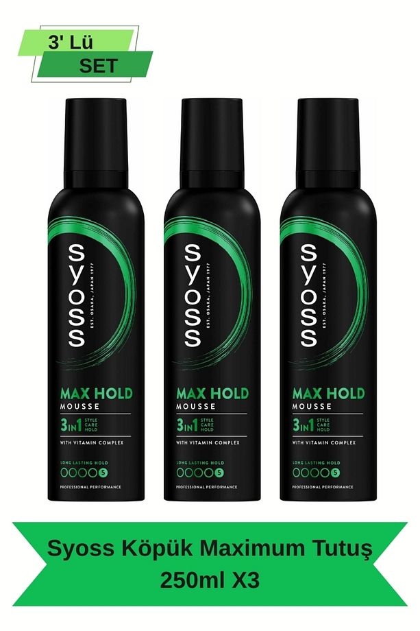 Köpük Maximum Tutuş 250 ml - 3 Adet - Maksimum Kontrol - 1