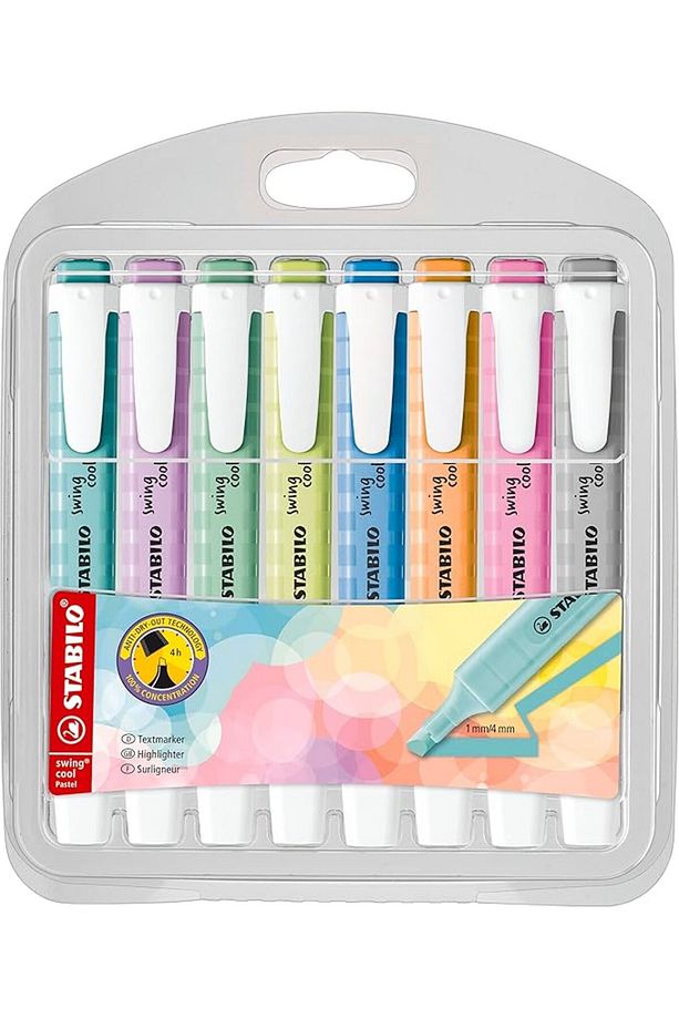 - İşaretleme Kalemi - swing cool Pastel - 8'li Paket - Çeşitli Renkler - 1