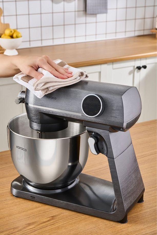 Multichef Artisan Digital Ekran 7 Litre Döküm Stand Mikser Brushed Gun Grey 1800W - 10
