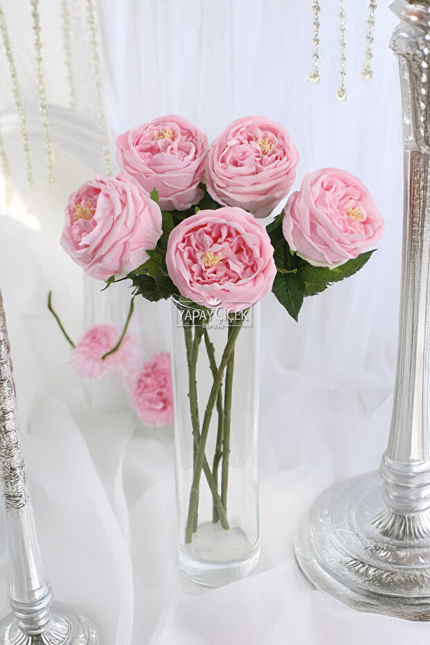 Artificial Luxury Wet Peony 45 cm Pink