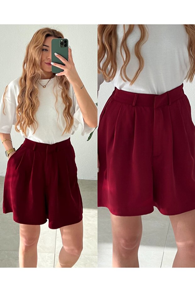 Şehir Boy Palazzo Şort - 1