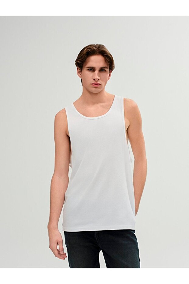 Regular Beyaz T-shırt - 2