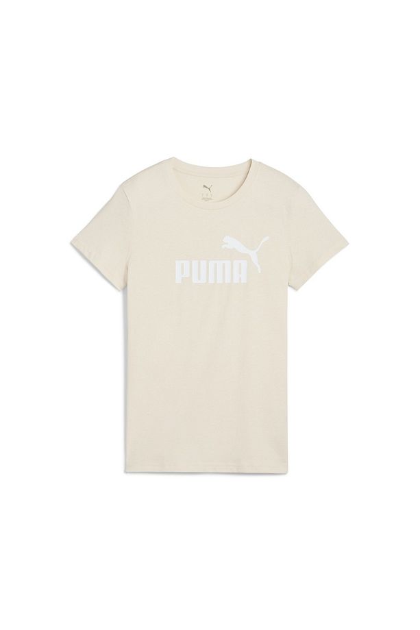 Essentials No 1 Logo Kadın Bej Yuvarlak Yaka Tişört - 4