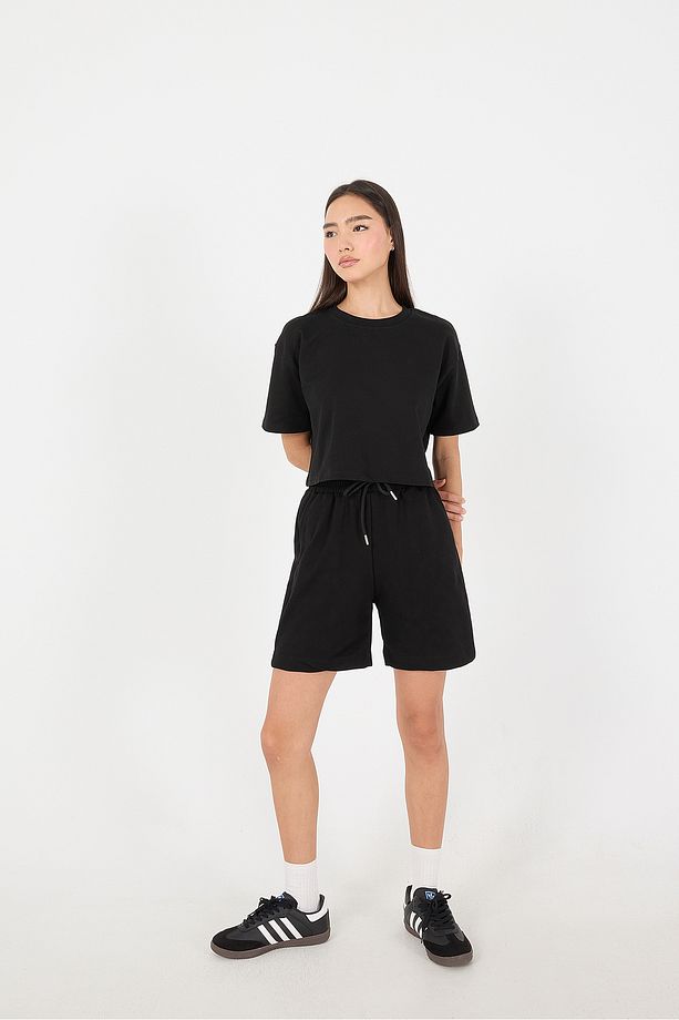 T-shirt Ve Bermuda Şort Takım Tkm4506-asn75 - 2