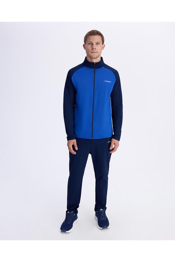 Tenerife Erkek Mavi Regular Fit Fermuarlı Eşofman Üstü - 2