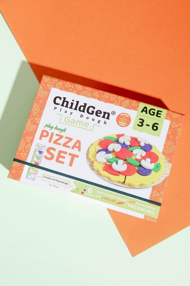 Pizza Sahneli Oyun Hamuru Kutusu - 5