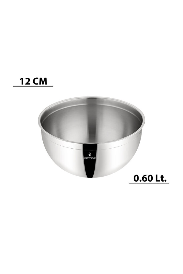 12 cm Çelik Kase - 0,60 Litre