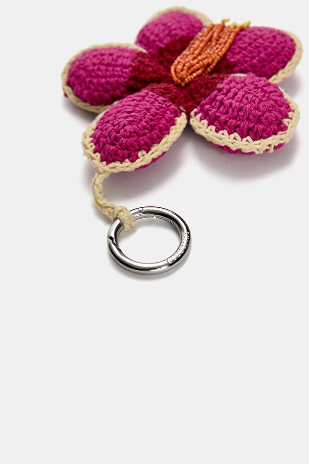 Kroşe Hibiskus Çiçeği Charm - 5