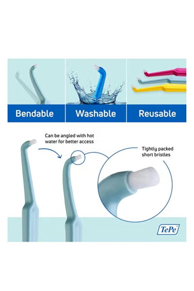 فرشاة أسنان الخصلة الواحدة للأماكن الضيقة والأسنان البازغة - 3
