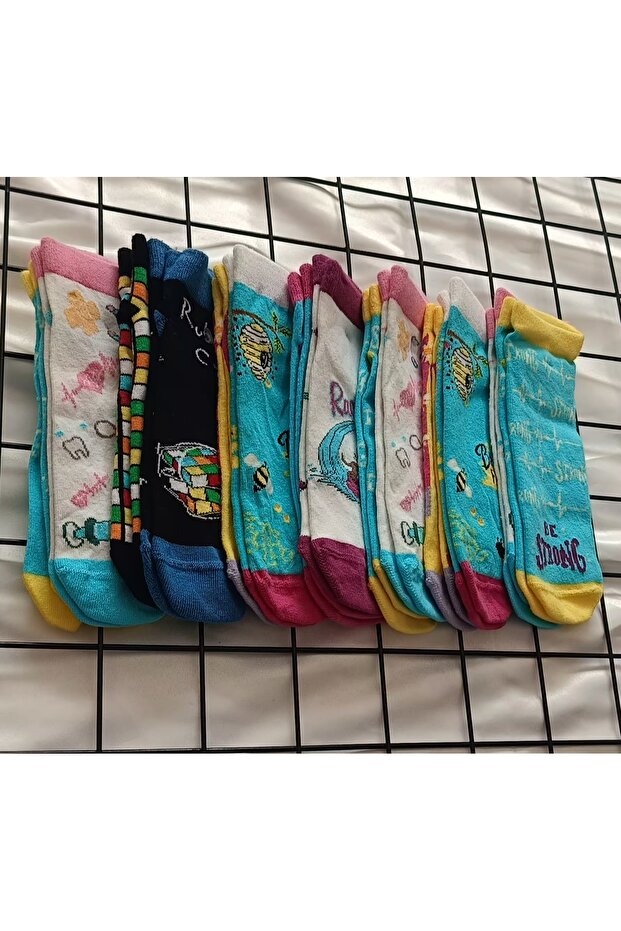 14:)) çift unisex çocuk patik çorap - 1