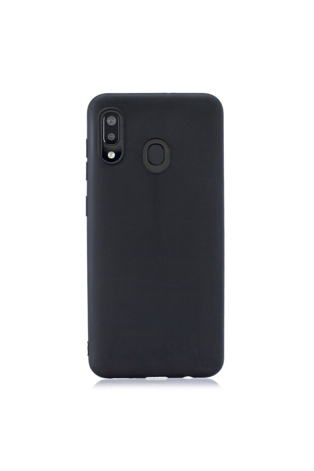 Protective case Compatible with Samsung A30, black, Frosted Solid model, thin and light