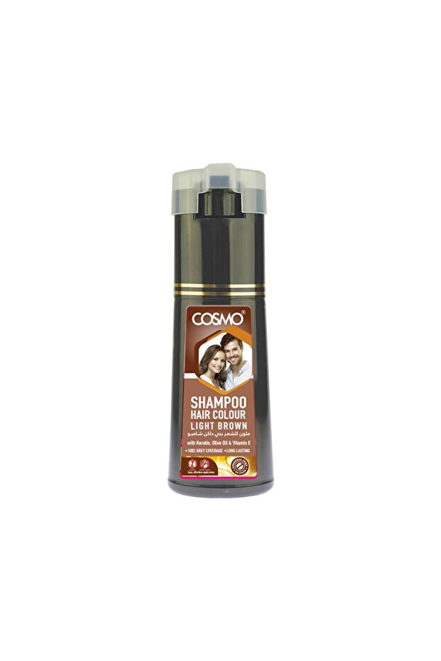 Hair Colour Shampoo Light Brown 180ml For Men And Women