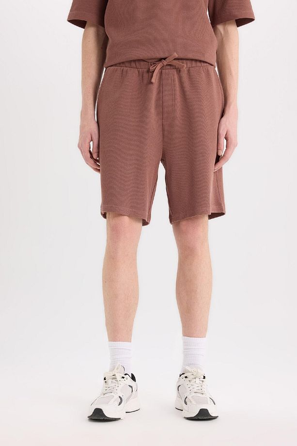 %100 Pamuk Regular Fit Düz Paça Şort E0442ax25sm - 1