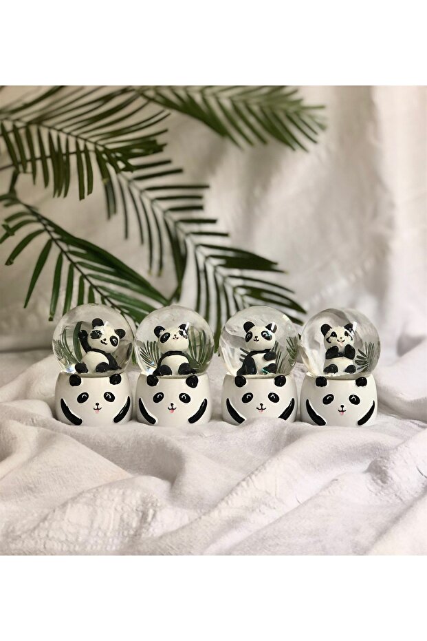 Mini Işıklı Panda Kar Küresi - 1