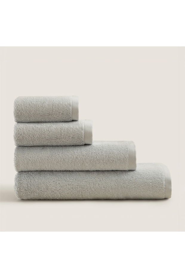 Solid El Havlusu 33x33 cm inci Mavi - 3