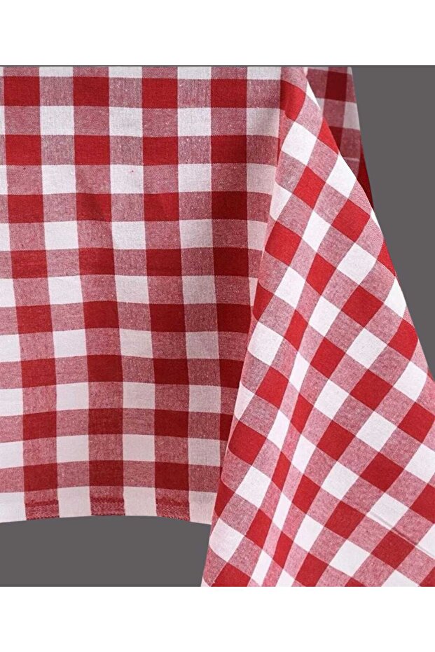 نزهة من القماش القطني بنمط مربع كبير، مفرش طاولة (قماش أدوات المائدة) - 3