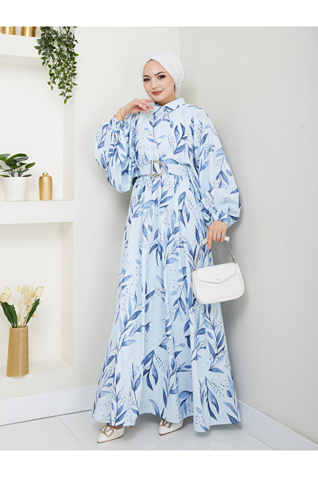 حزام مطلي بالفستان المنقوش 2003 - 5