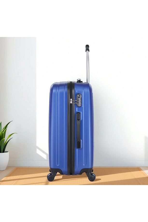 Ruby Abs Kabin Orta Büyük Ve Makyaj Boy Mavi 4'lü Travel Valiz Seti - 3