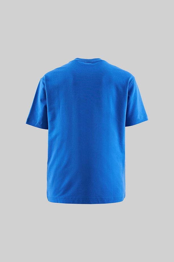 Erkek Solid Basic Relaxed Pamuklu Açık Mavi Tişört - 3