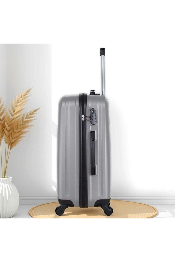 Ruby Abs Kabin Orta Büyük Ve Makyaj Boy Gri 4'lü Travel Valiz Seti - 3