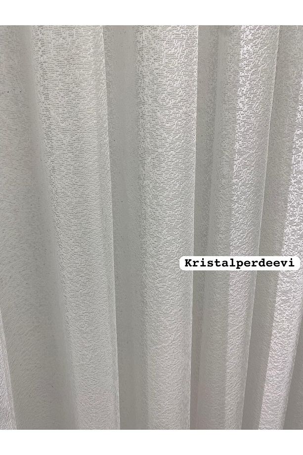 TÜL PERDE KUM DESENLİ ÖRME KUMAŞ 1/2,5 PİLELİ ORTA PİLE - 7
