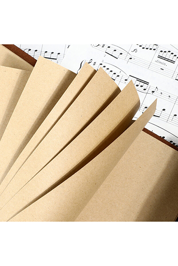 Leather Leaf Patterned Notebook Small Size - 2