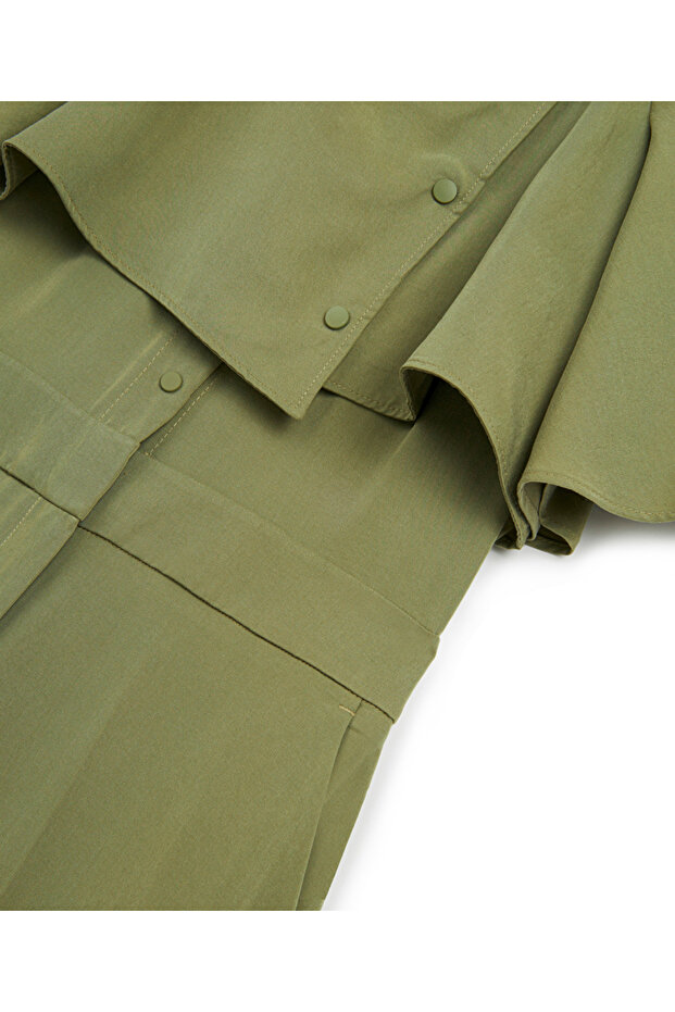 Çift parça görünümlü hakim yaka tulum - 4