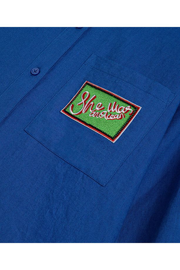 PATCH'Lİ OVERSIZE GÖMLEK - 4