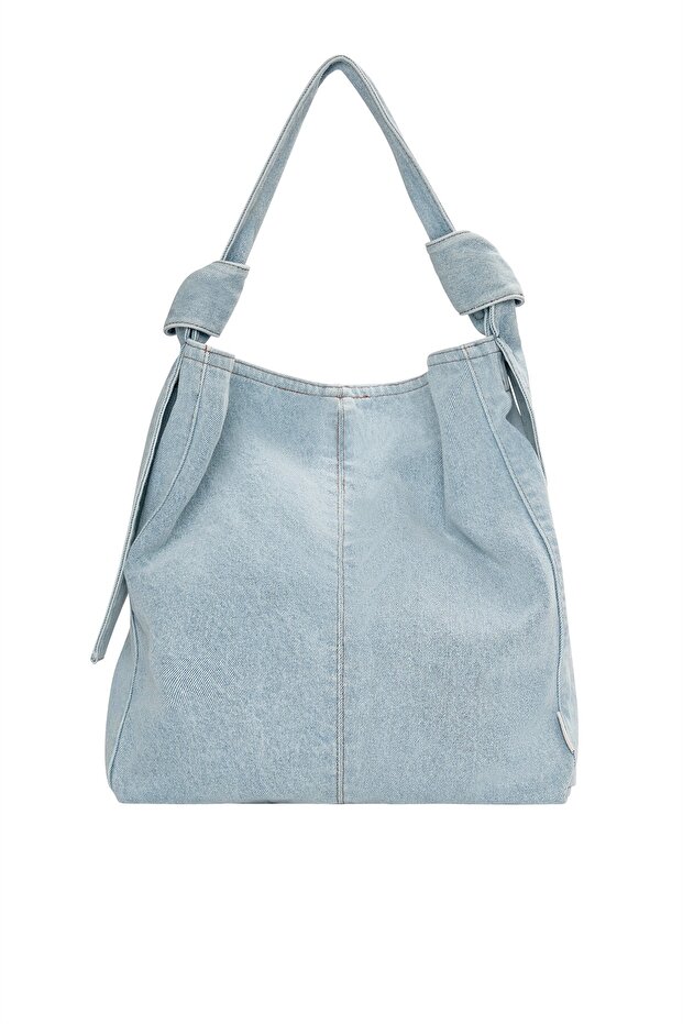 Denim tote çanta - 2