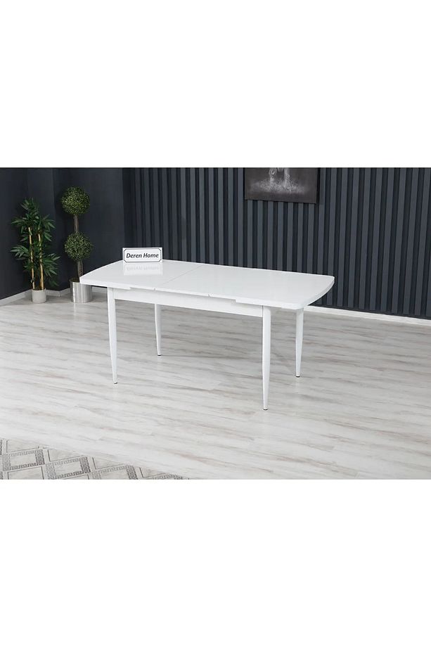 Are Serisi 80x130 Açılır Masa 6 Adet Kapiçino Sandalye Metal Ayaklı Masa Takımı Leke Tutmaz Kumaş - 3