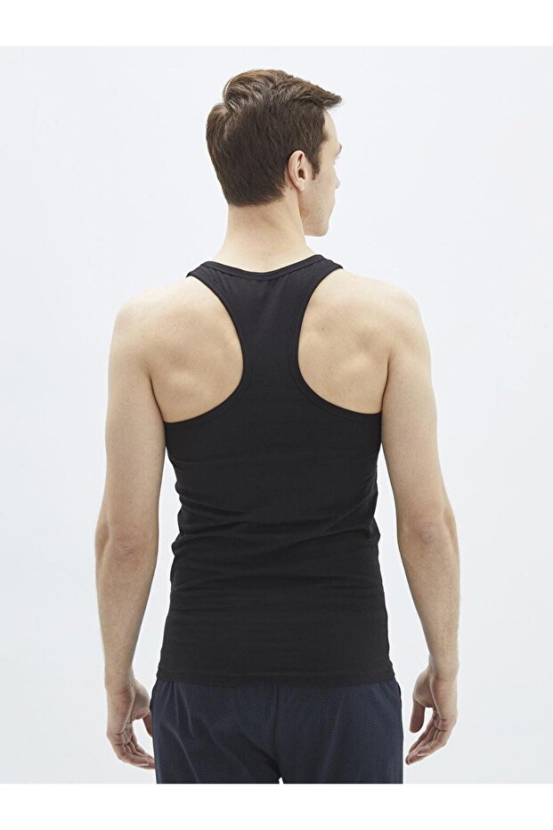 قميص داخلي رجالي من القطن الأساسي برقبة دائرية مكون من قطعتين (S2) - 7