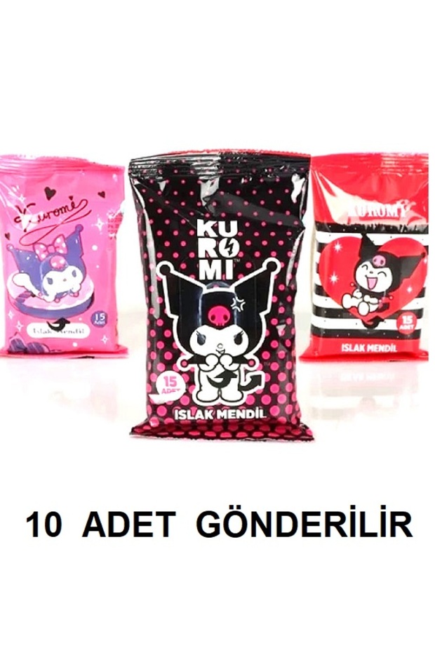 KUROMİ ISLAK CEP MENDİLİ 15 YAPRAK ( 10 ADET GÖNDERİLİR ) - 1