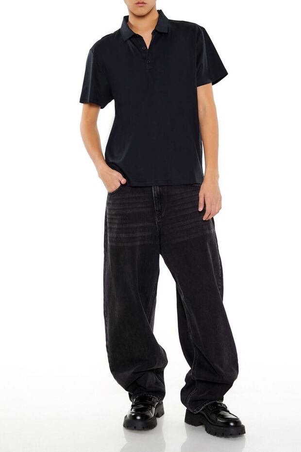 Pamuklu Slim Polo Tişört - 2