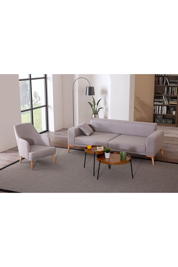 BABİL KOLTUK TAKIMI, KREM - 7