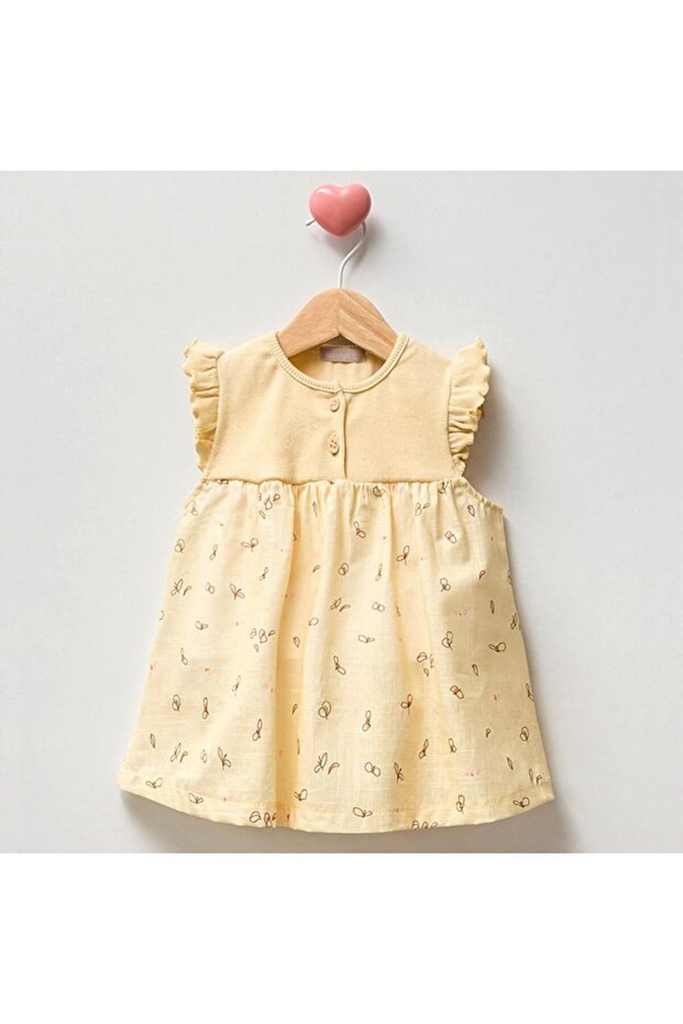 Cassıope Pamuklu Kız bebek Elbise - 1