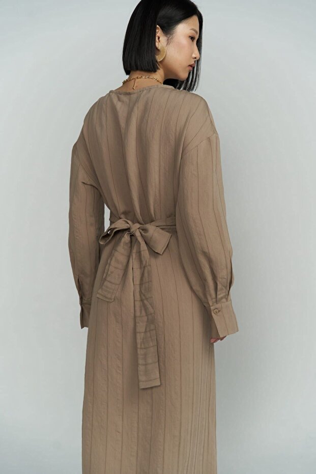 Rochie Bella Midi Mink - 5