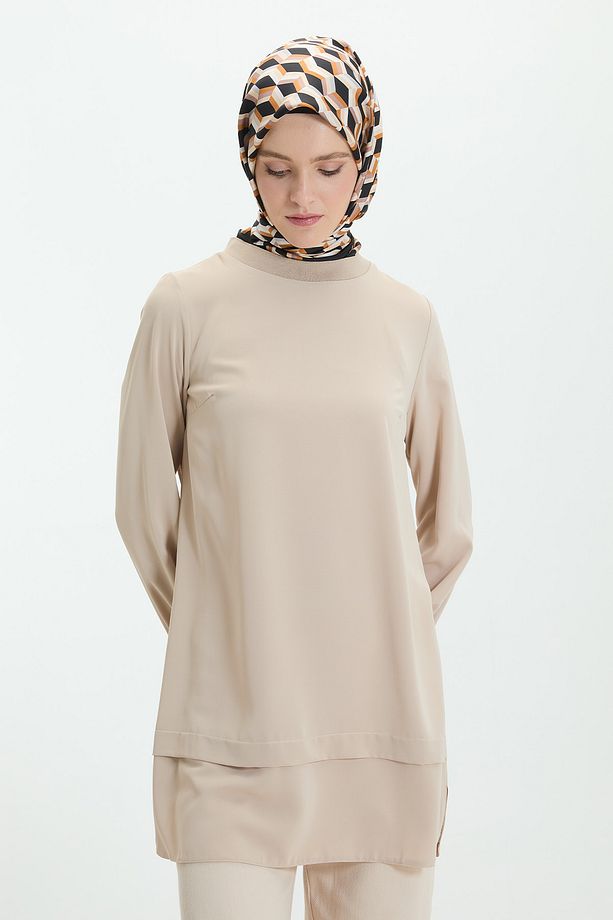 Uzun Kollu Basic Tunik - 2