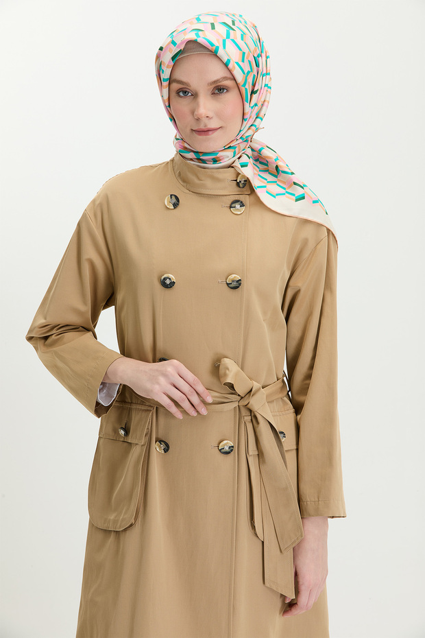 Kuşaklı Kruvaze Kap - 2