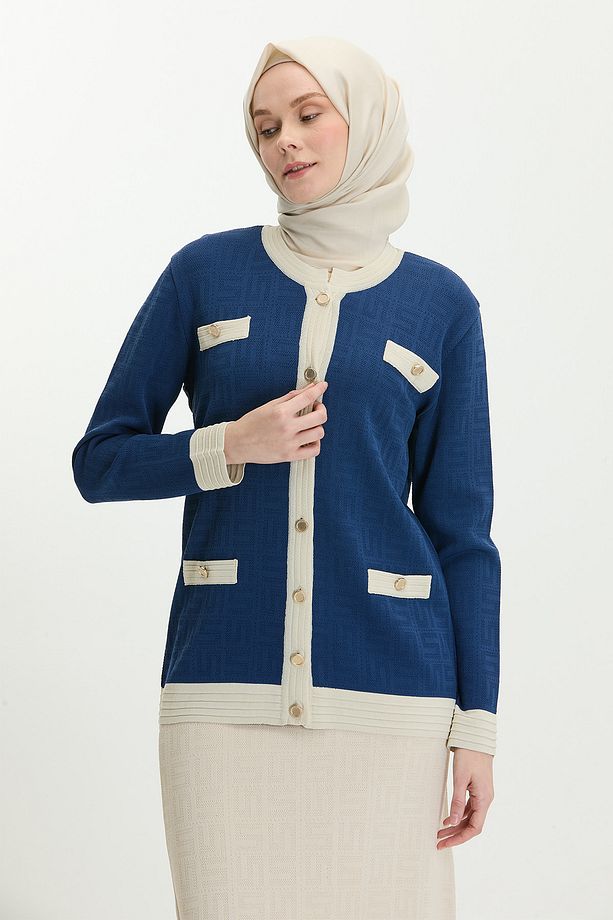 Monogram Triko Hırka - 1